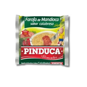 Farofa sabor Calabresa 250g (Sausage Flavor Cassava Farofa) - Pinduca