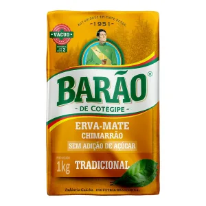 Erva Mate Chimarrão Tradicional (1Kg) - Barão