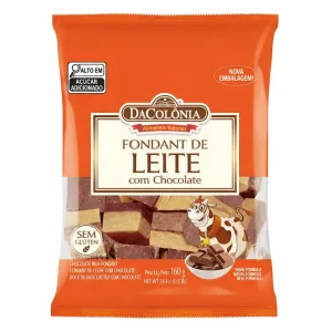 Fondant de Leite com Chocolate 160g (Milk Fondant with chocolate) - DaColônia