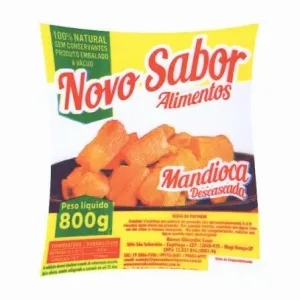 Novo Sabor Mandioca Amarela Congelada 600g